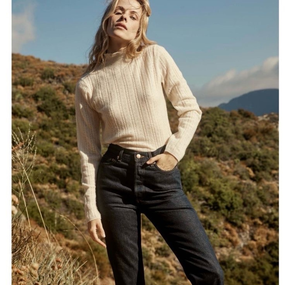 NWT Doen Eliana Alpaca-Blend Sweater